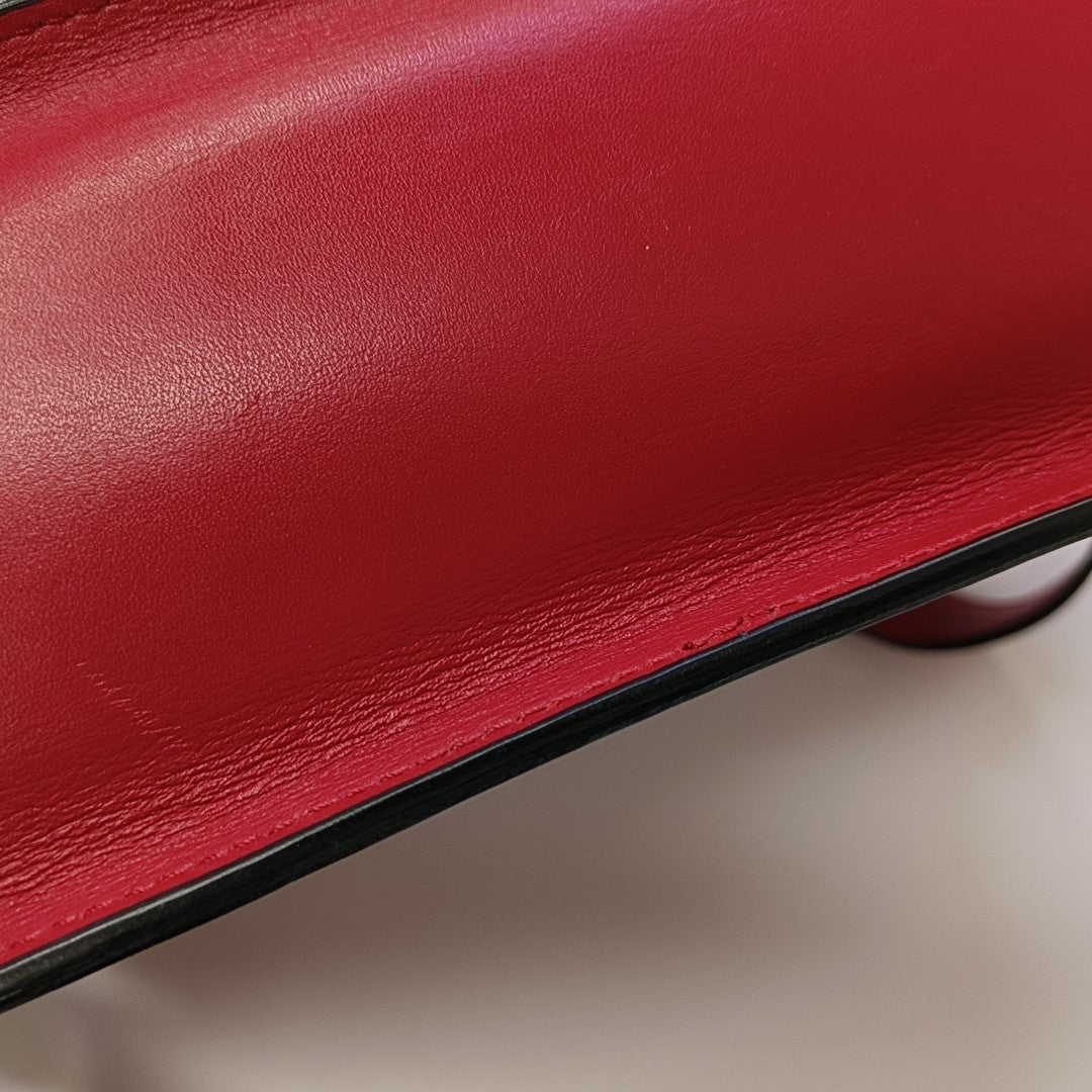 Calfskin Shoulder Bag Red
