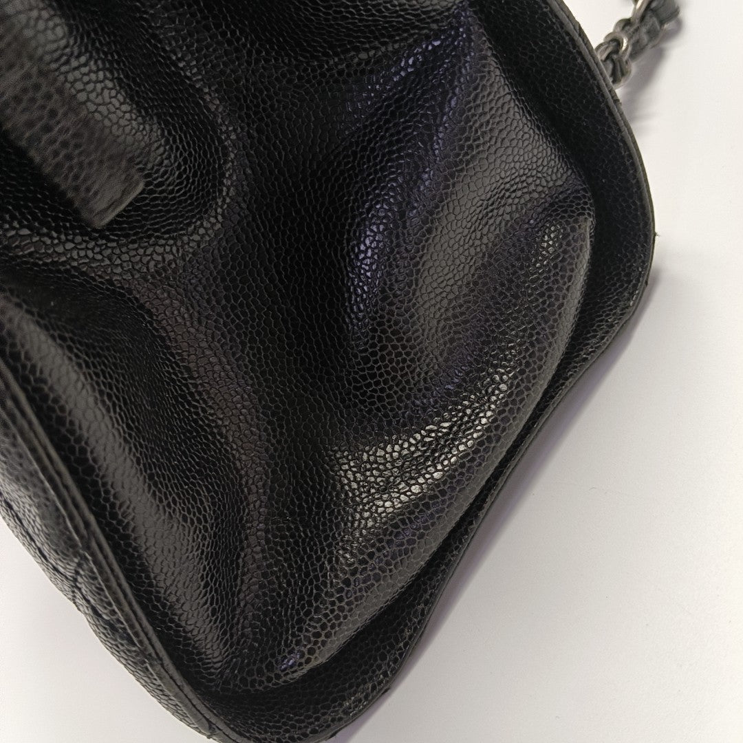 Quilted Calfskin Tote Bag Black