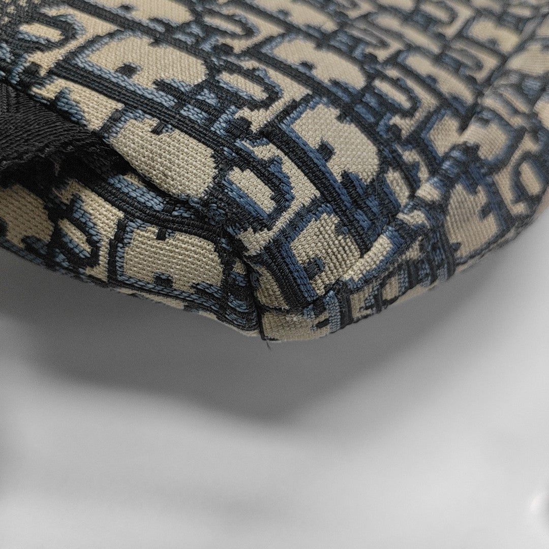 Diortravel Oblique Canvas Blue