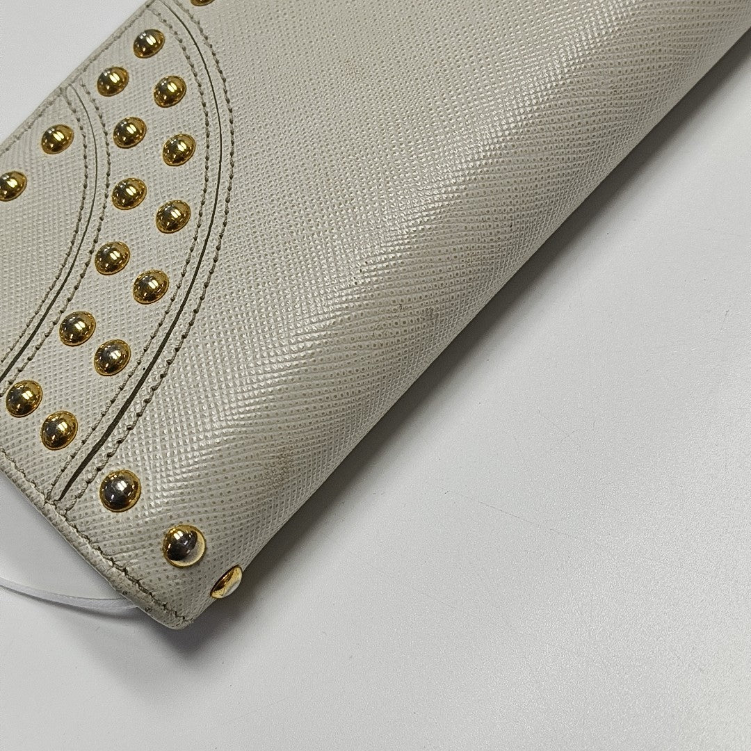 Calfskin Clutch White
