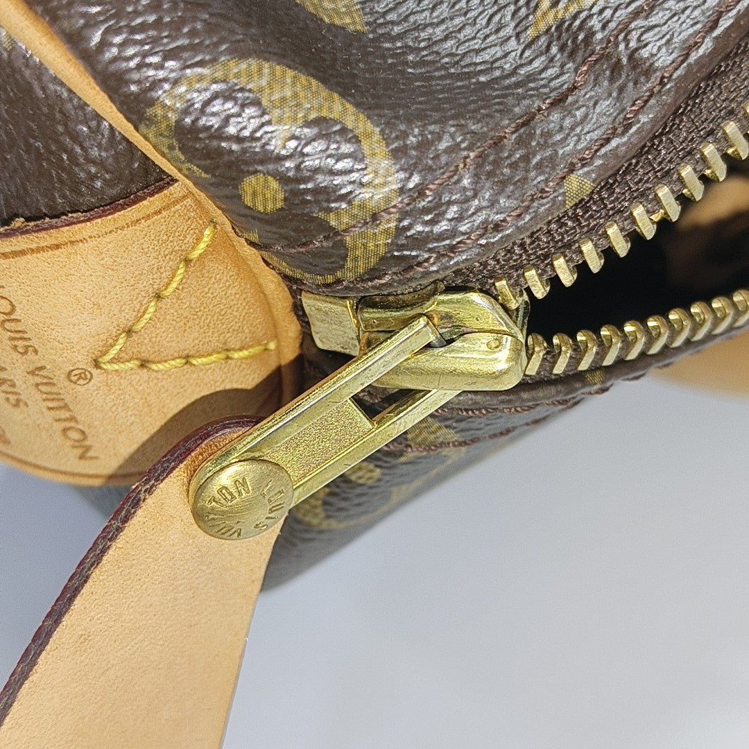 SPEEDY 25 Monogram Coated Canvas Brown