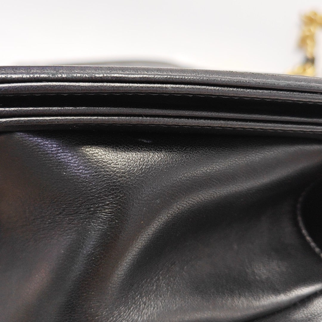 BOY CHANEL Medium Quilted Lambskin Black