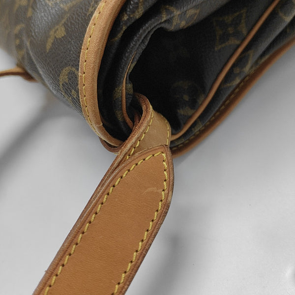 SAUMUR Monogram Coated Canvas Brown