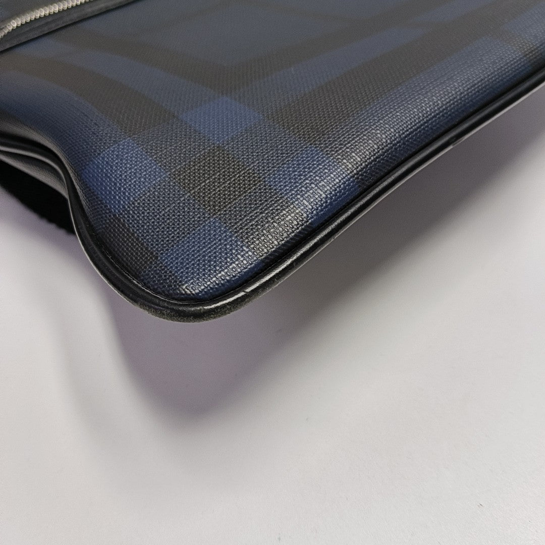 London Coated Canvas Blue
