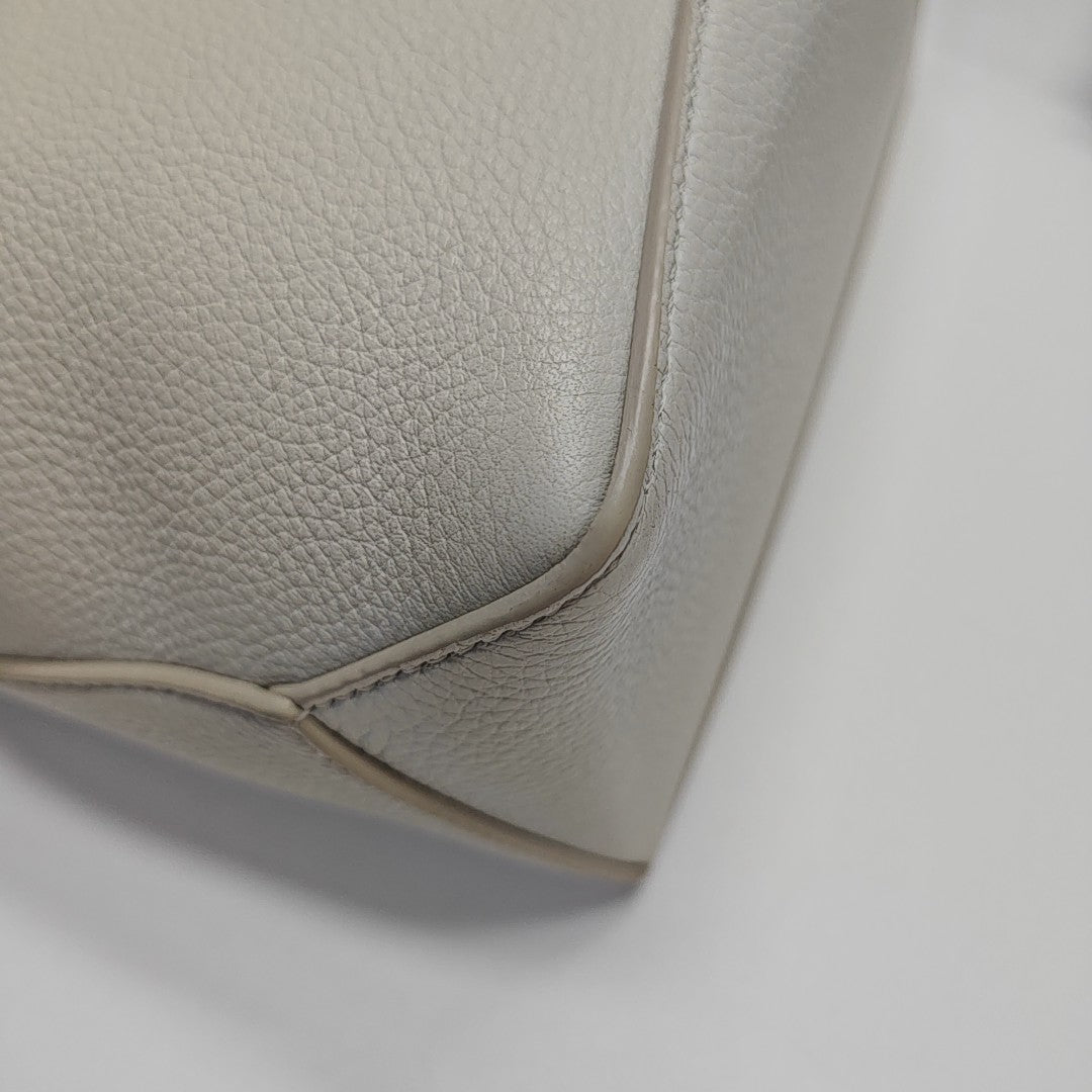 Puzzle Small Calfskin White