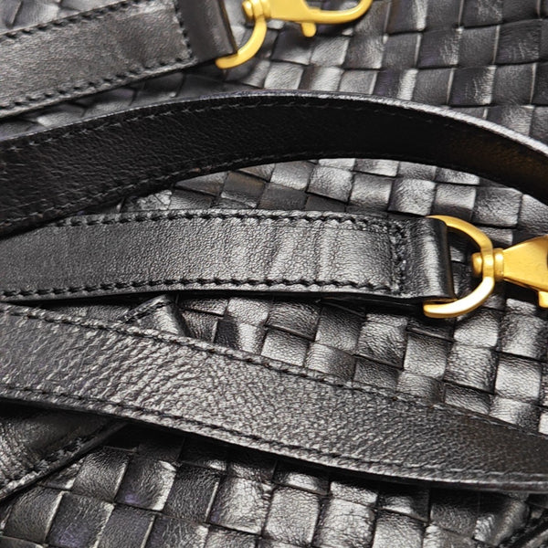 Calfskin Shoulder Bag Black