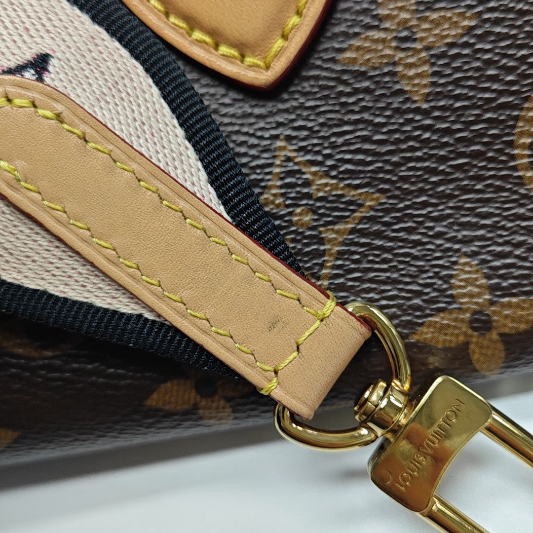DIANE Monogram Coated Canvas Brown