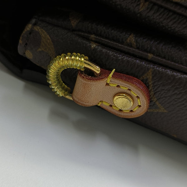 MÉTIS MM Monogram Coated Canvas Brown