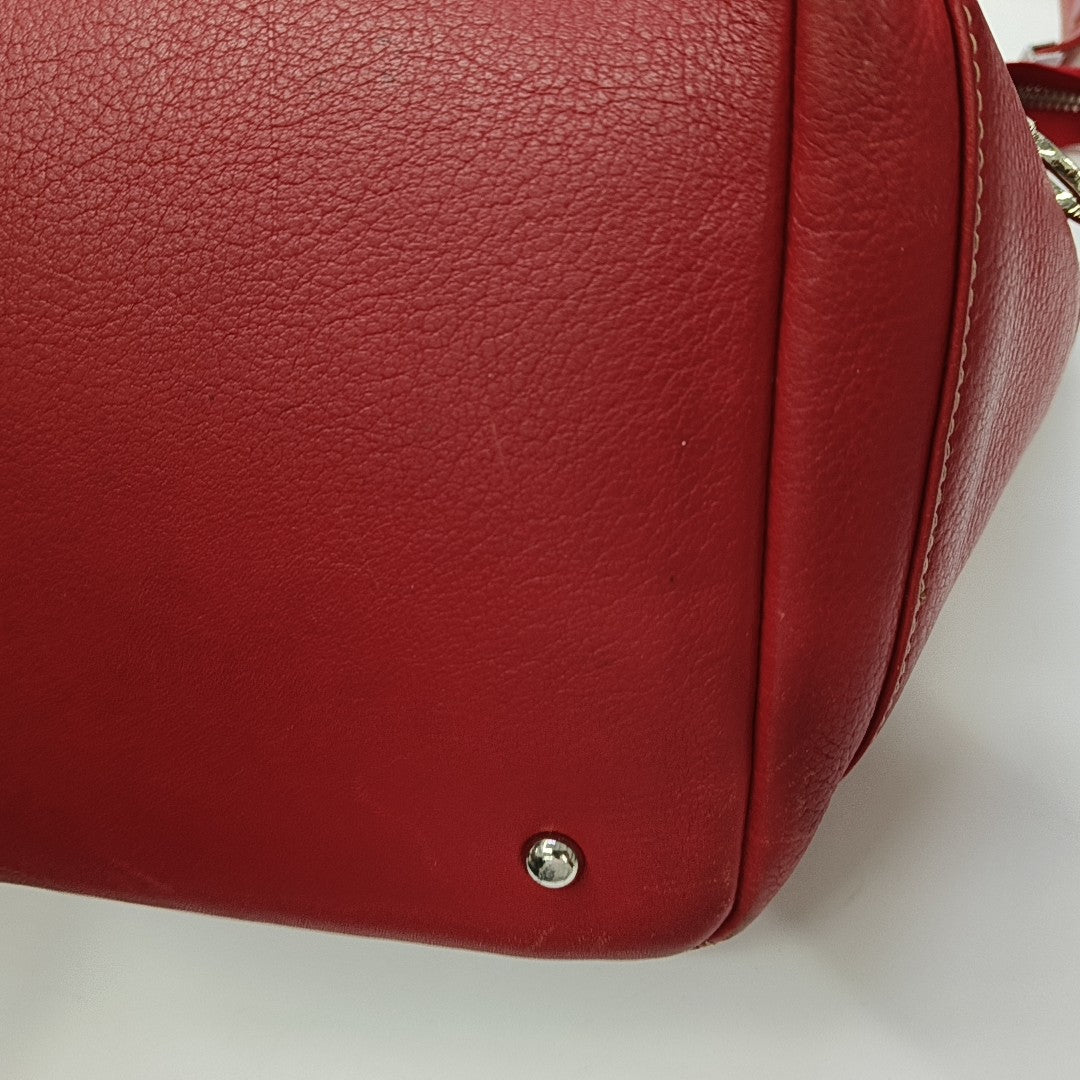 Calfskin Tote Bag Red
