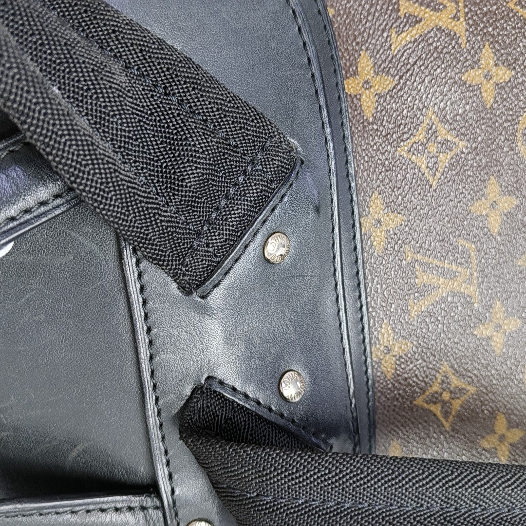 PALK Monogram Coated Canvas Brown