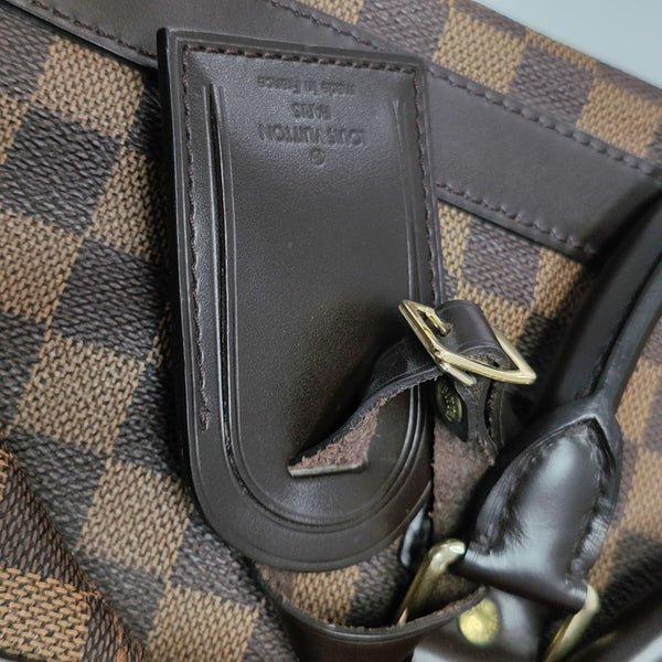 GRIMAUD Damier Ebene Coated Canvas Brown