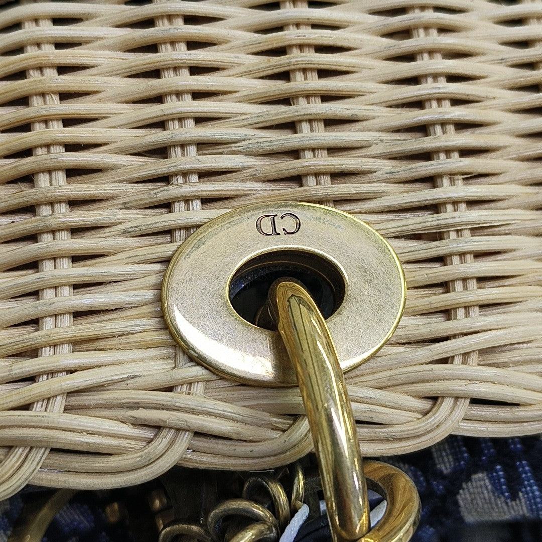 Lady Dior Medium Straw Beige