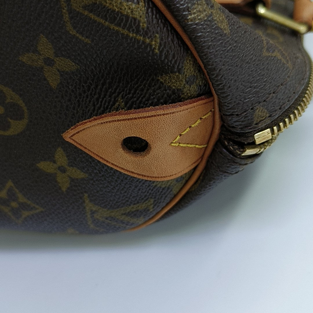 SPEEDY 30 Monogram Coated Canvas Brown