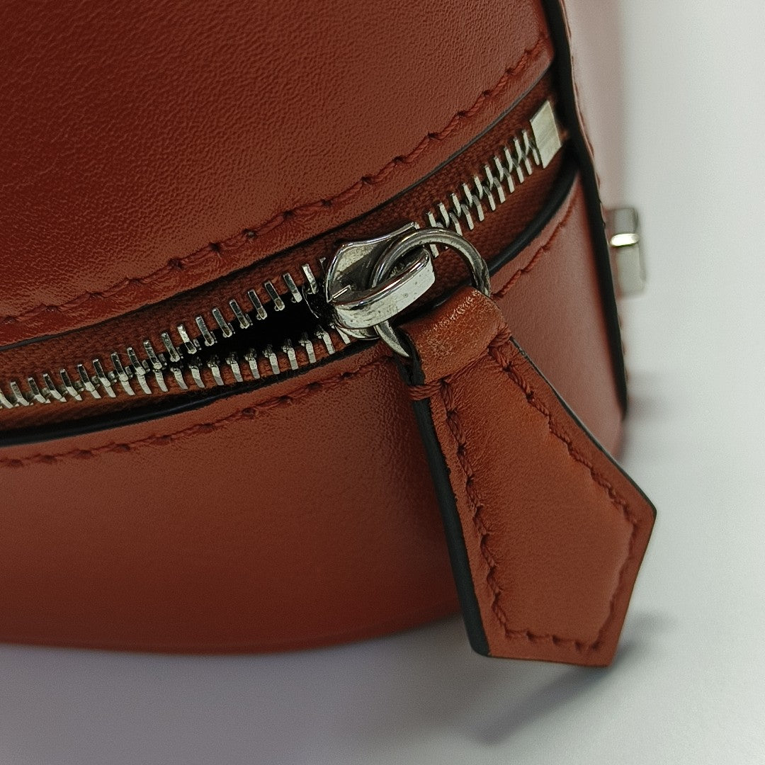 Calfskin Shoulder Bag Orange