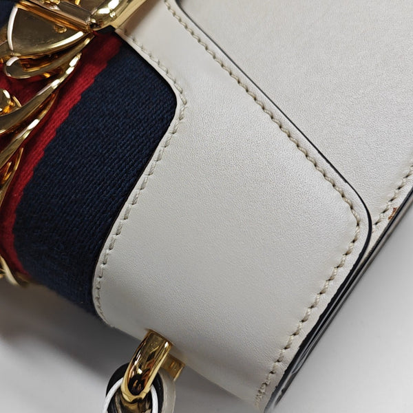 Sylvie Mini Calfskin White