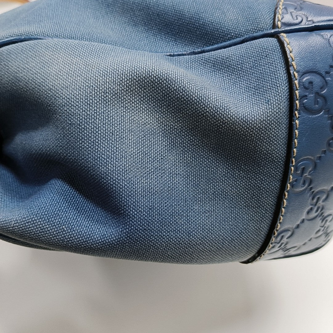 Monogram Canvas Top Handle Bag Blue