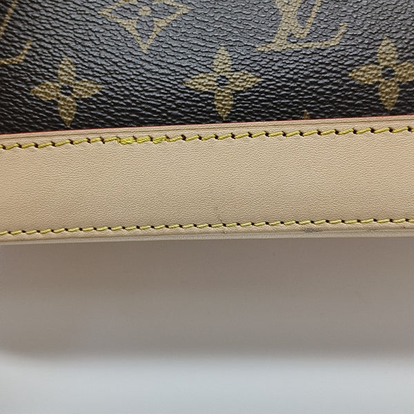 ALMA BB Monogram Coated Canvas Brown