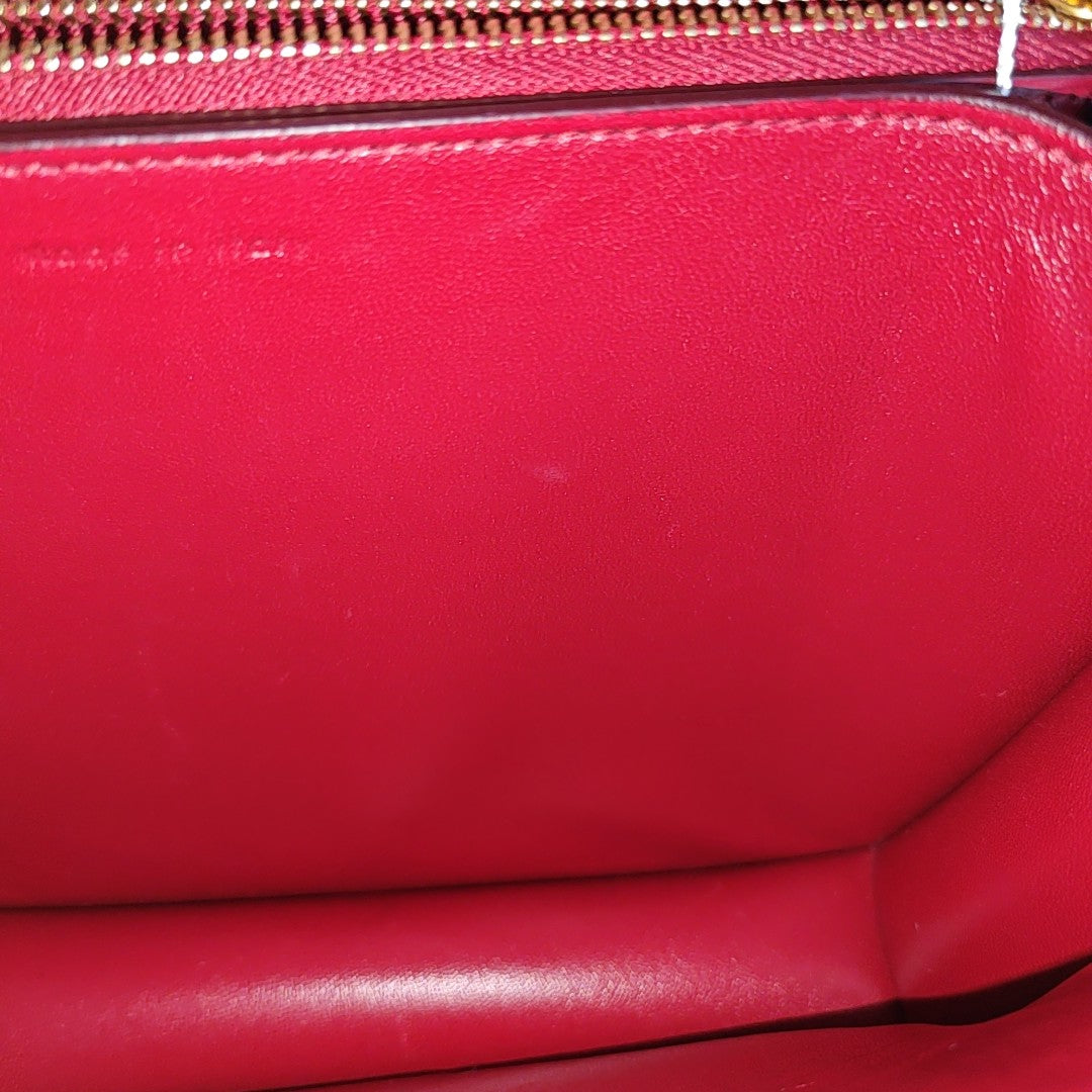 CLASSIC BOX Medium Calfskin Red