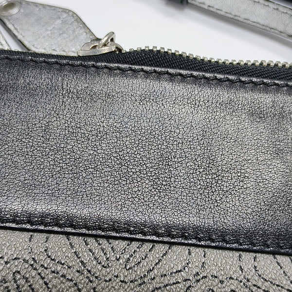 Coated Canvas Shoulder Bag Gray