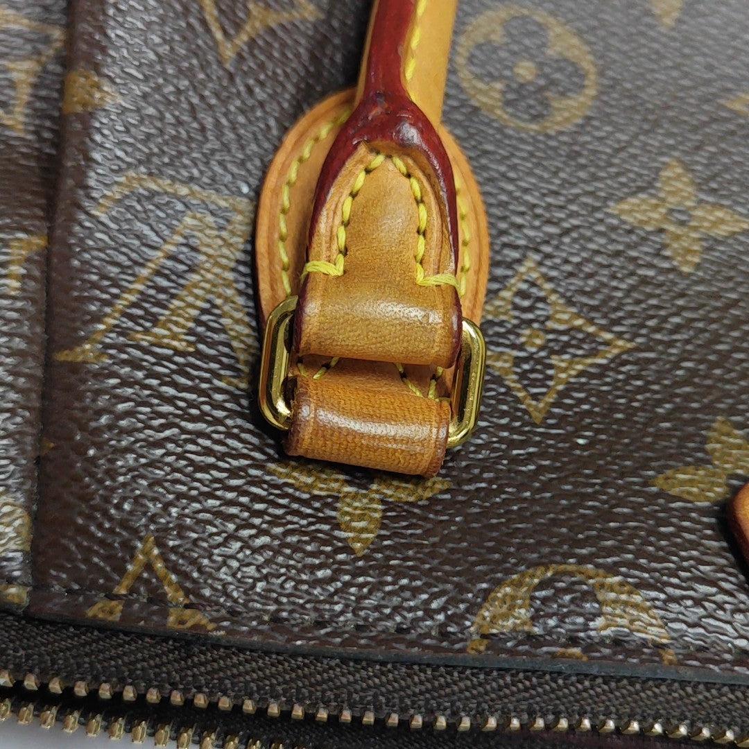 TURENNE Monogram Coated Canvas Brown