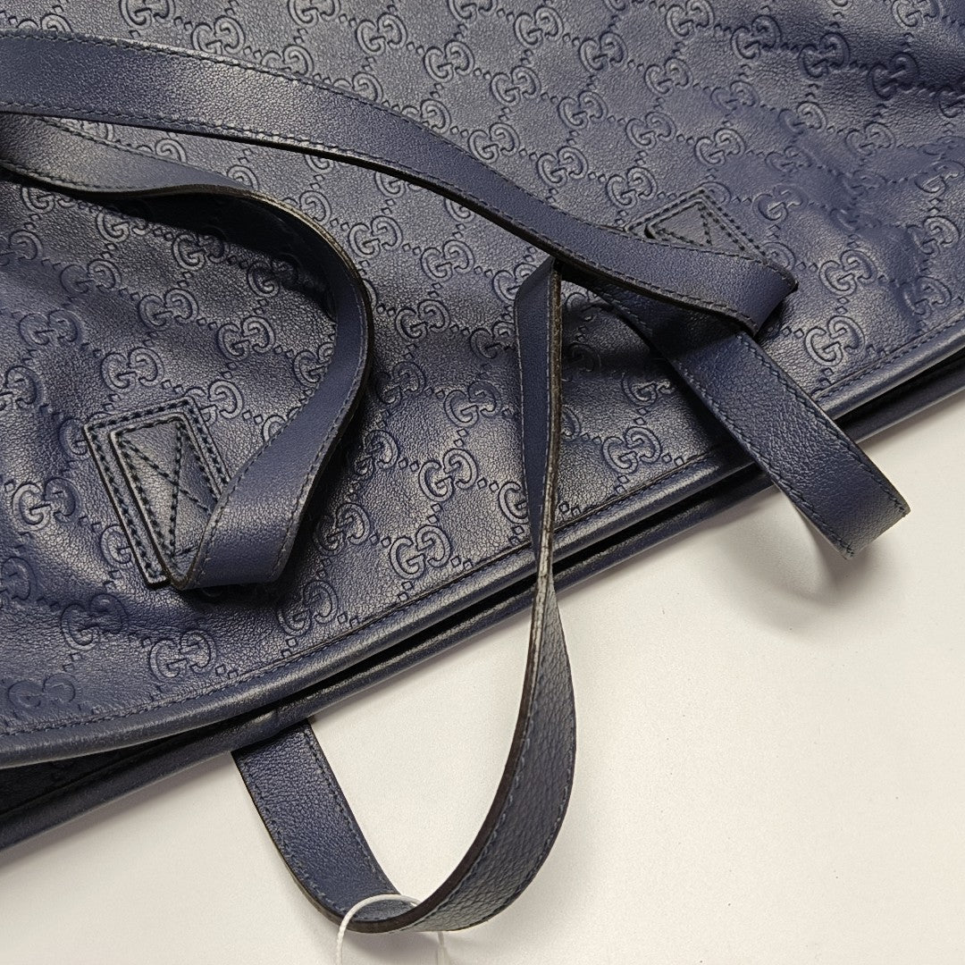 GG Imprime Monogram Calfskin Blue