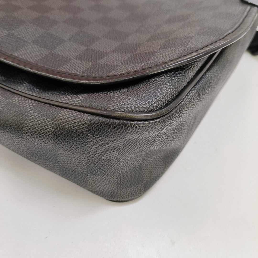 DANIEL Damier Graphite Coated Canvas Gray