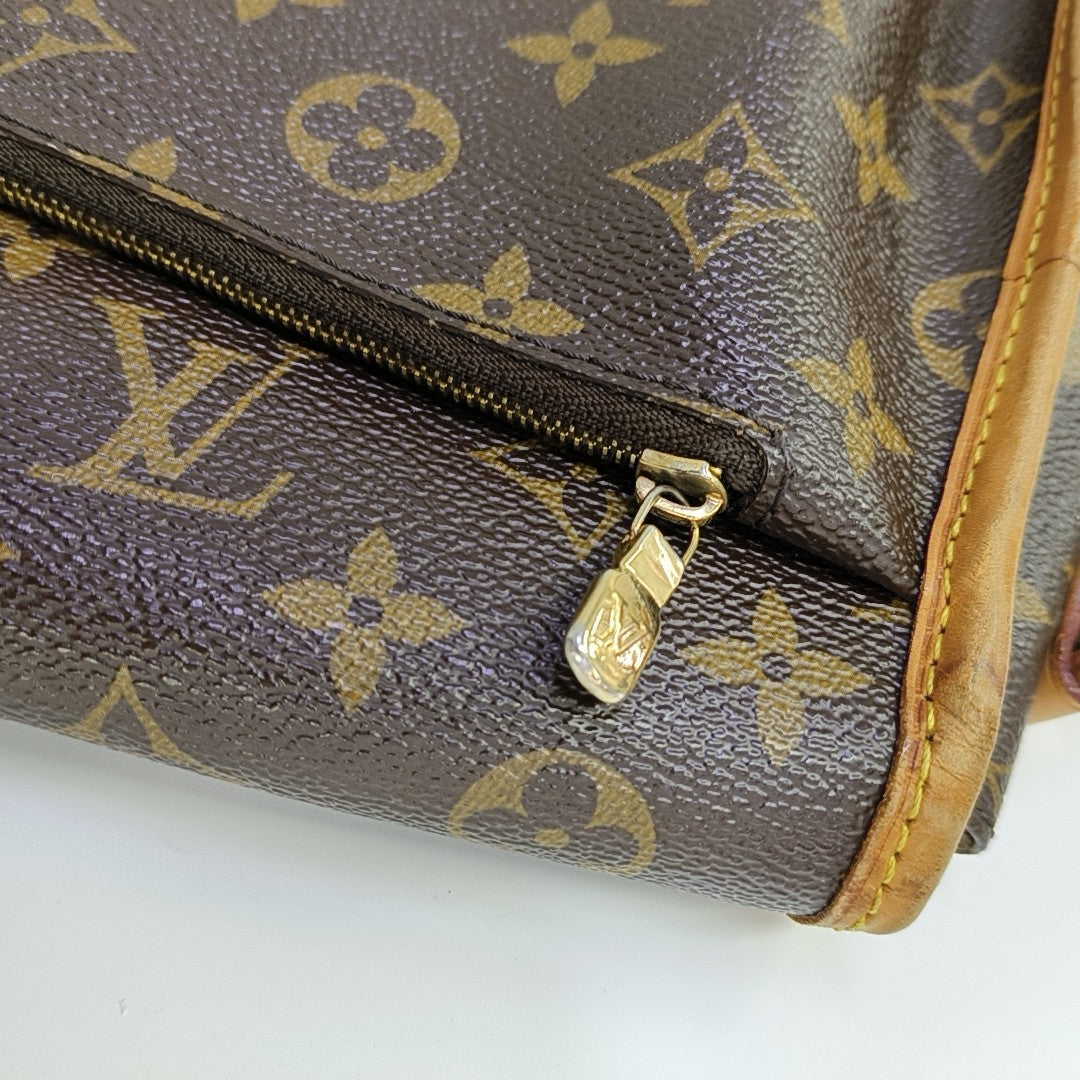 MENILMONTANT MM Monogram Coated Canvas Brown