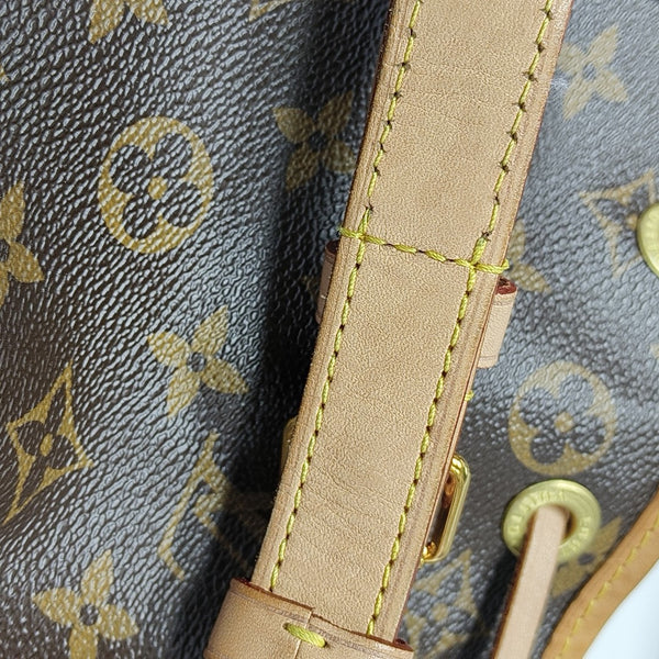 NOÉ BB Monogram Coated Canvas Brown