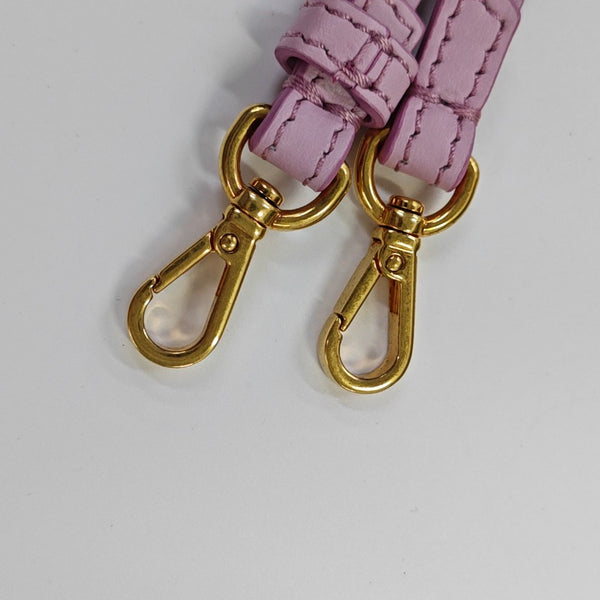 Monogram Velvet Crossbody Bag Pink