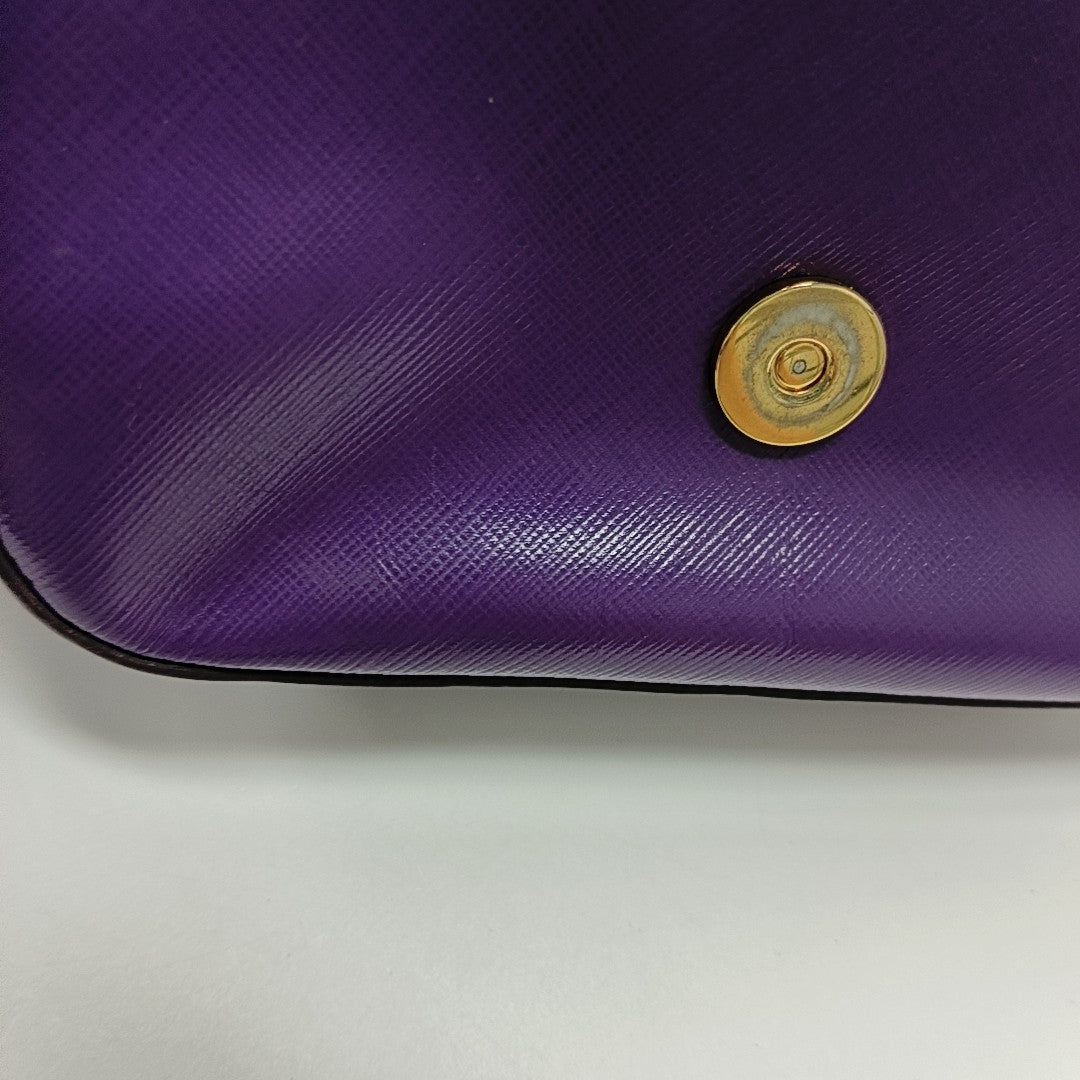 Calfskin Shoulder Bag Purple
