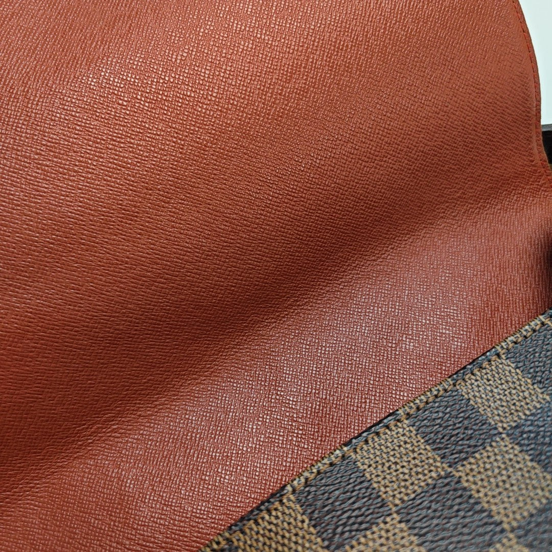 MUSETTE TANGO Damier Ebene Coated Canvas Brown