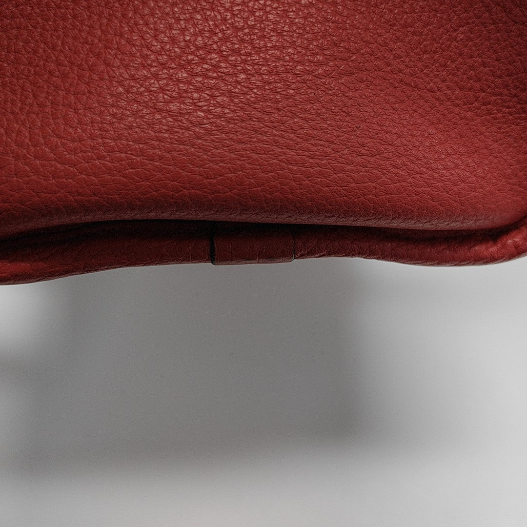 Calfskin Shoulder Bag Red