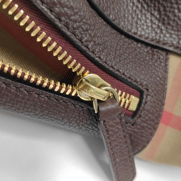 Calfskin Top Handle Bag Purple