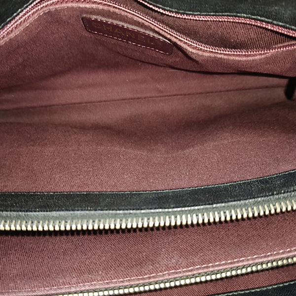 Quilted Calfskin Tote Bag Black