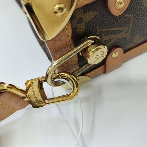 SIDE TRUNK MM Monogram Coated Canvas Brown