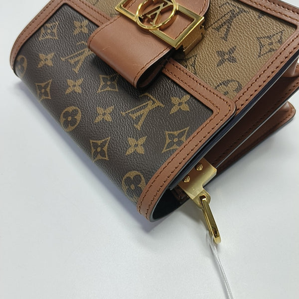 DAUPHINE Mini Coated Canvas Brown
