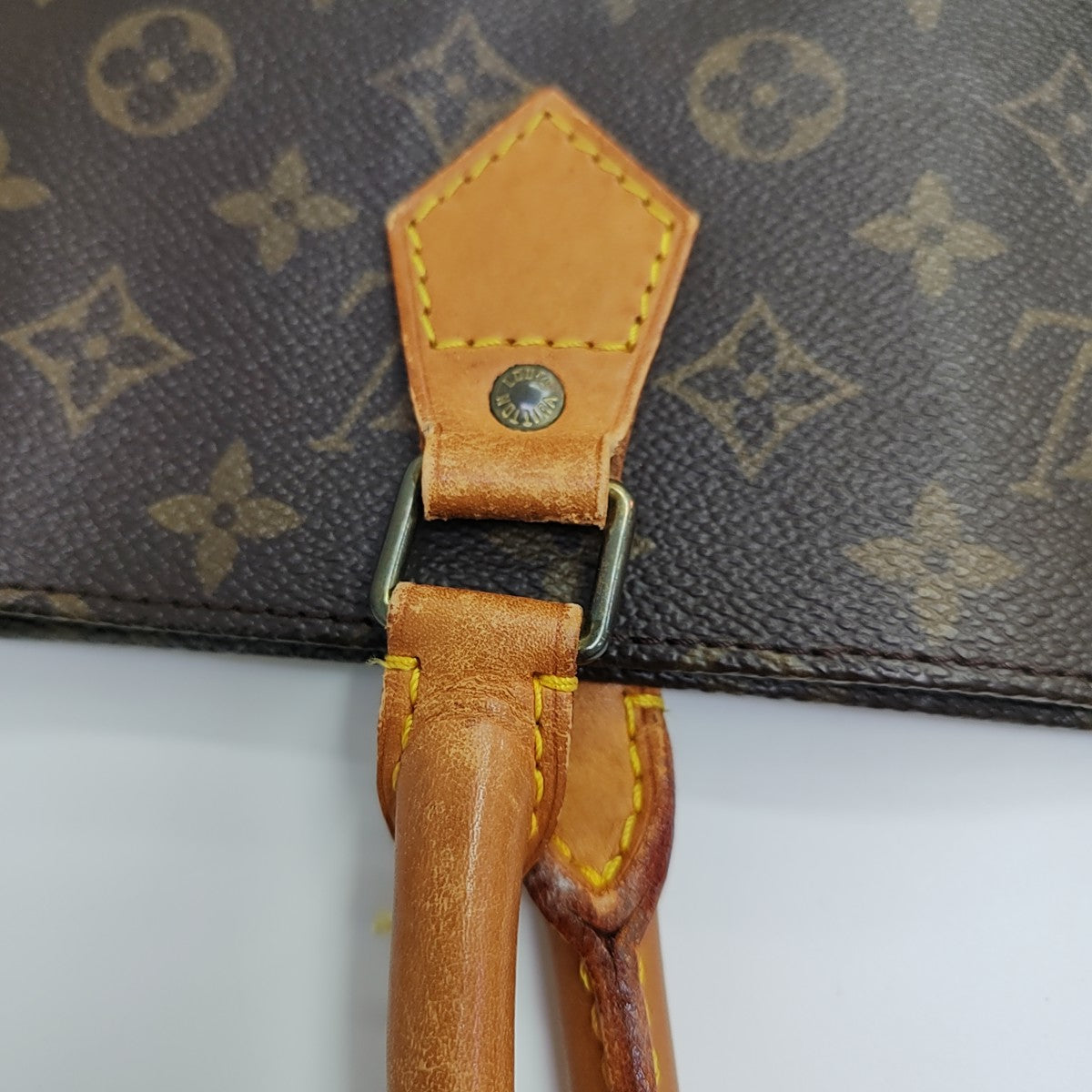 SAC PLAT GM Monogram Coated Canvas Brown