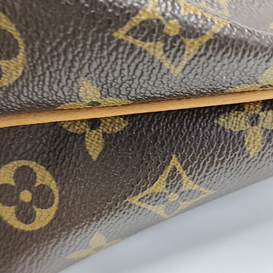 PALERMO PM Monogram Coated Canvas Brown