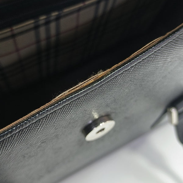 Calfskin Top Handle Bag Black