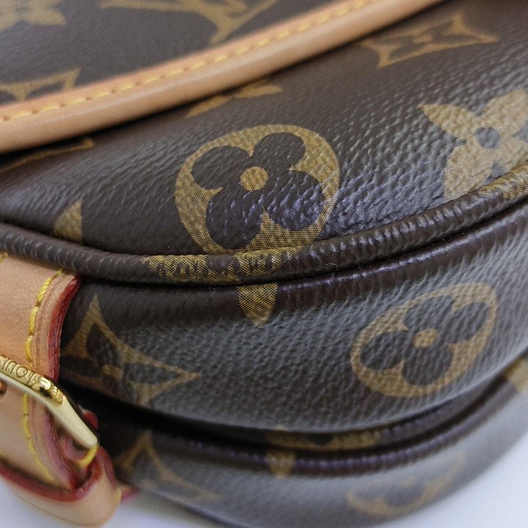SAUMUR BB Monogram Coated Canvas Brown