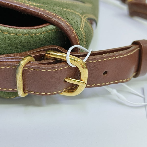 Quilted Suede Shoulder Bag Green