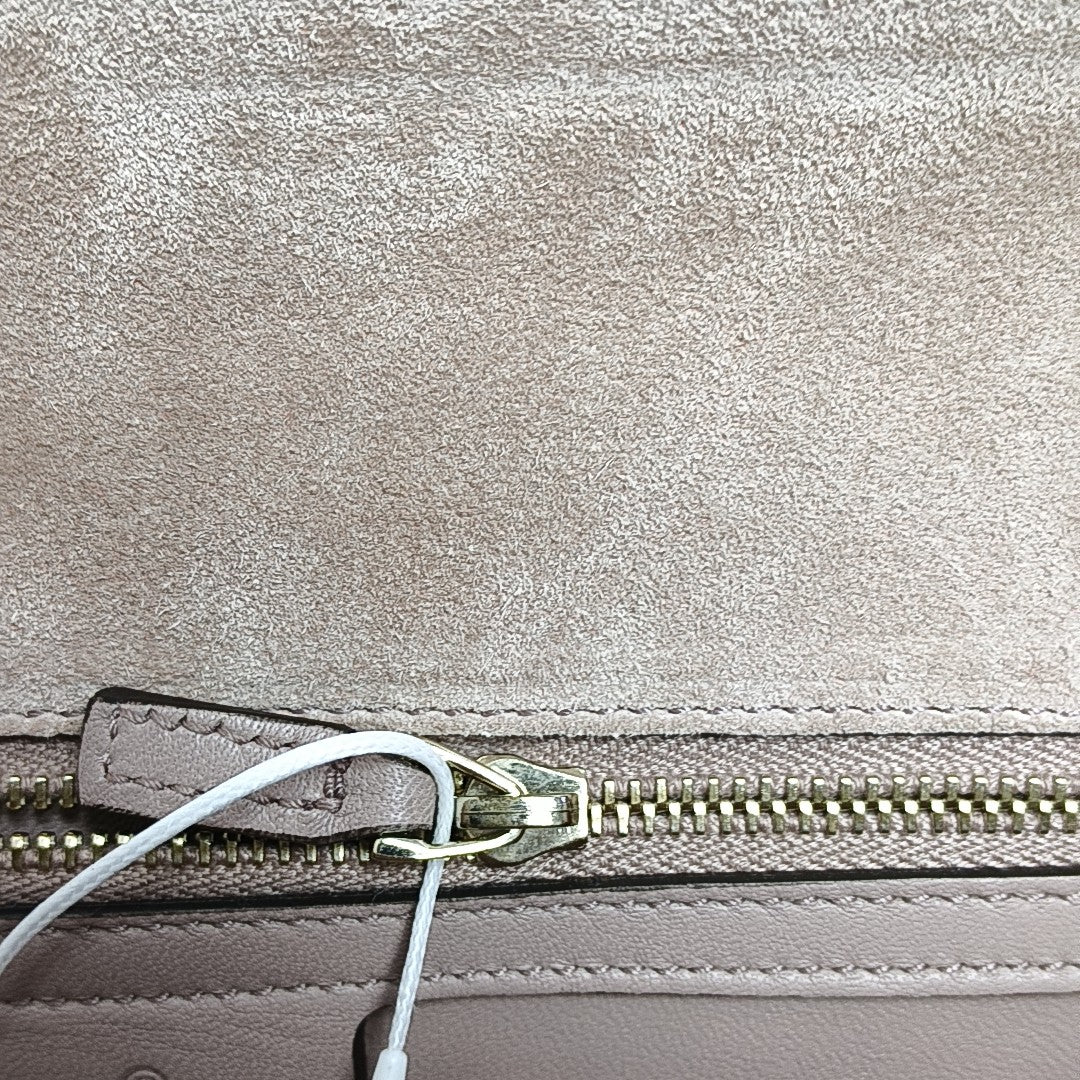 Monogram Calfskin Clutch Pink