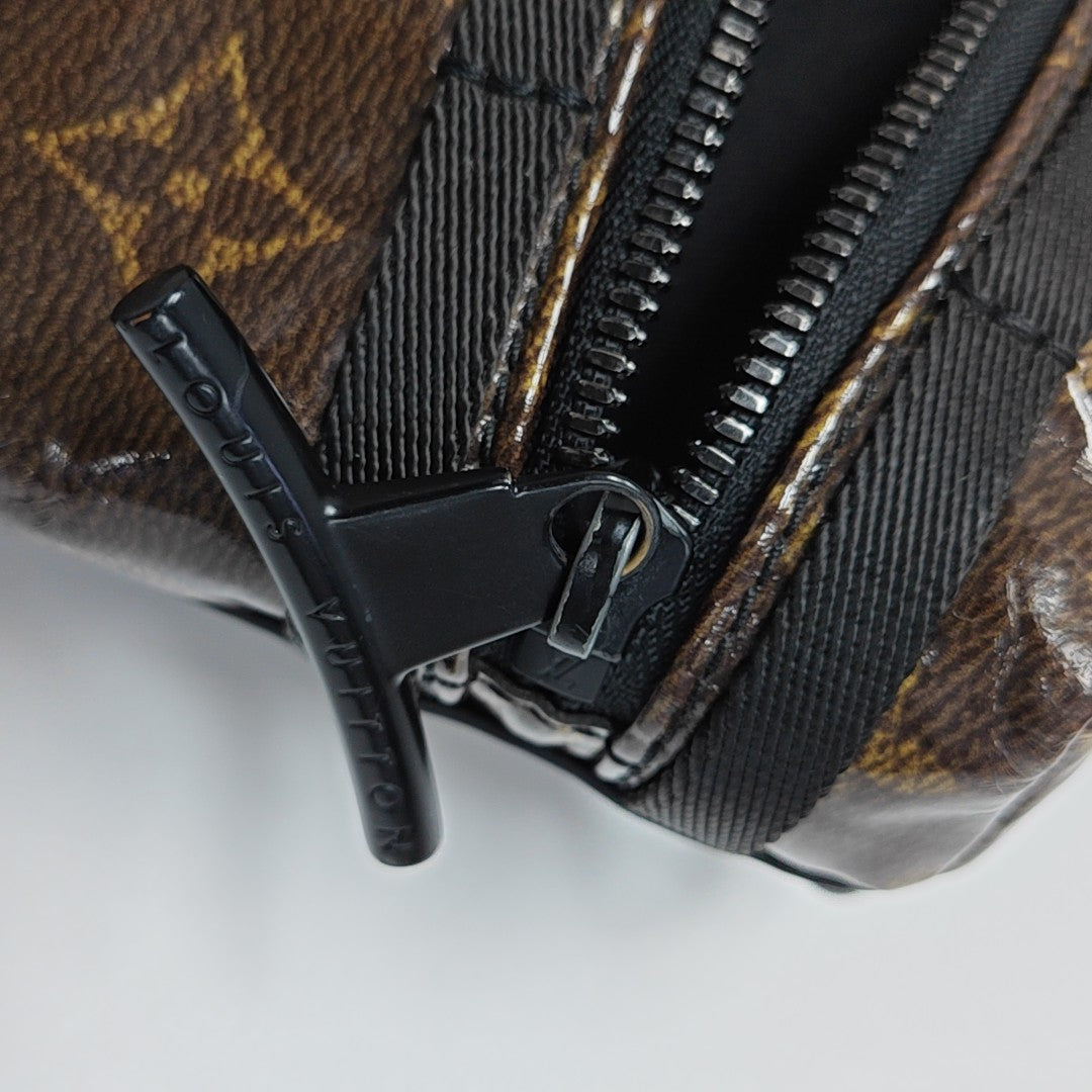 Monogram Coated Canvas Shoulder Bag PM Brown