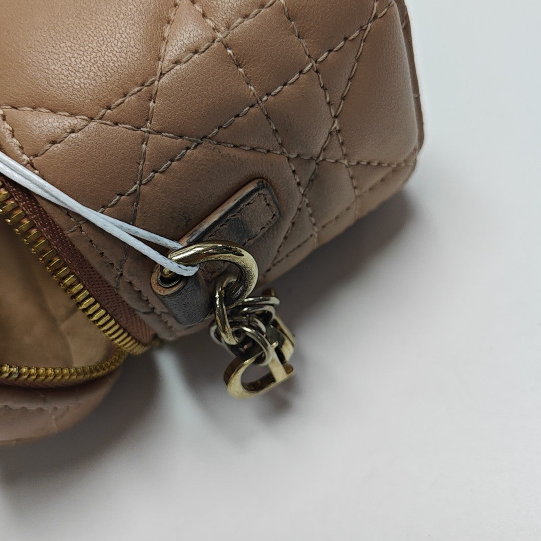 Lady Dior Super Mini Cannage Lambskin Pink