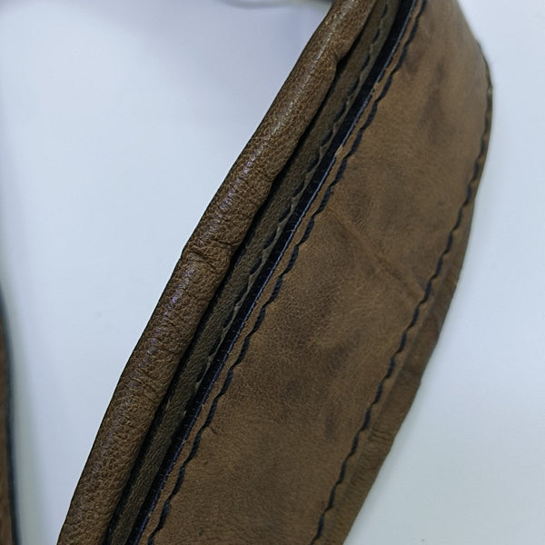 Calfskin Shoulder Bag Brown