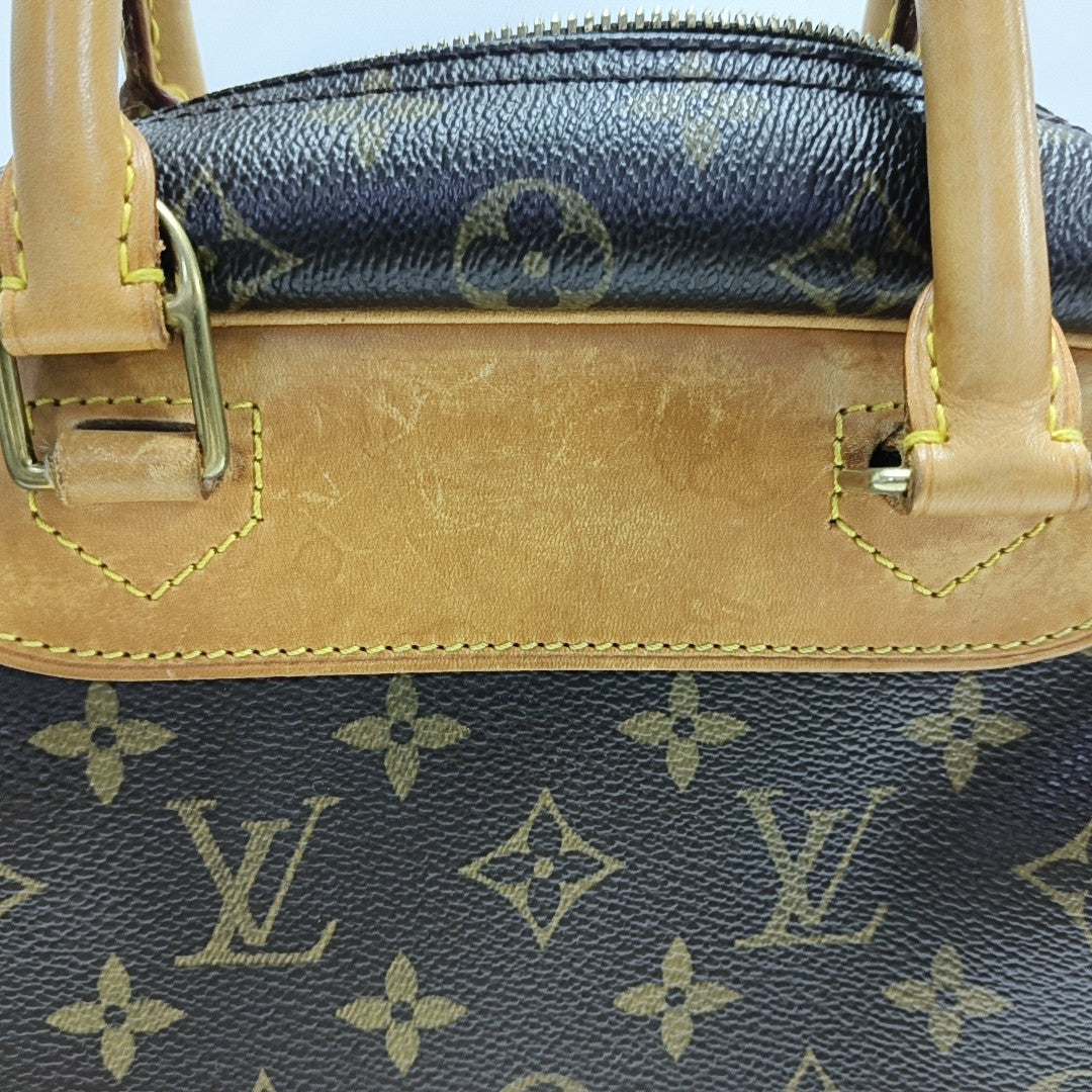 DEAUVILLE Monogram Coated Canvas Brown