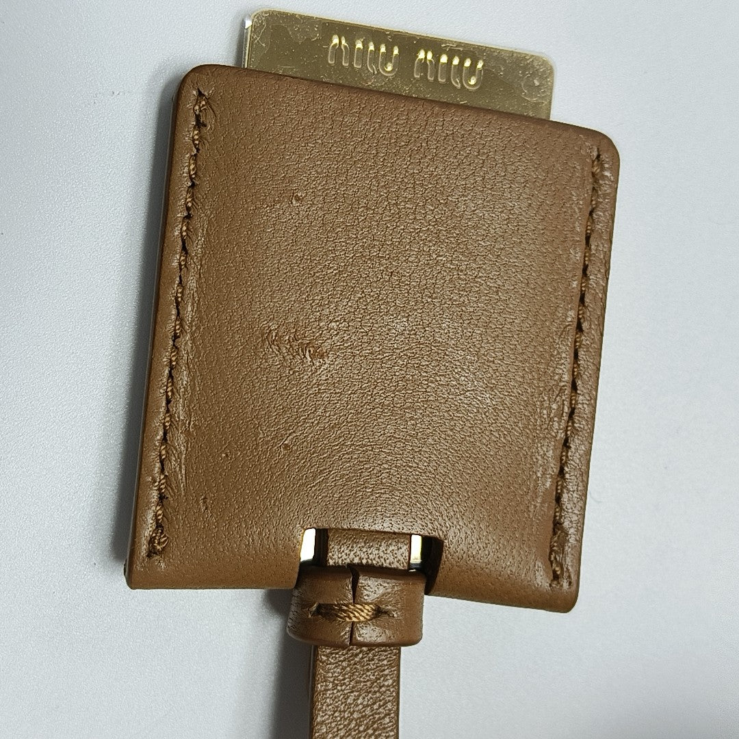 Arcadie Matelassé Small Quilted Lambskin Brown