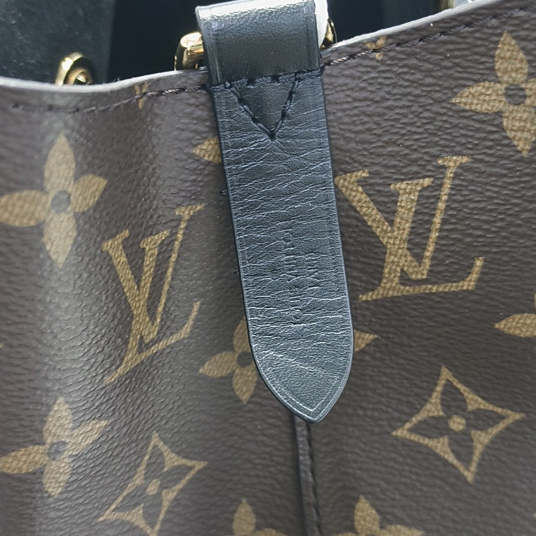 NÉONOÉ MM Monogram Coated Canvas Brown