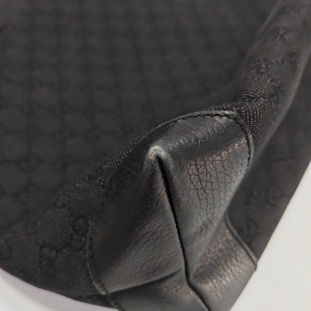 Monogram Canvas Tote Bag Black