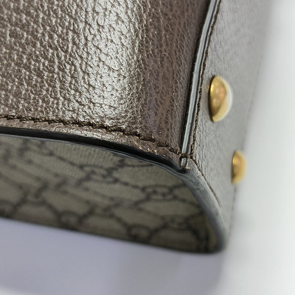 GG Multicolor Medium Monogram Coated Canvas Black